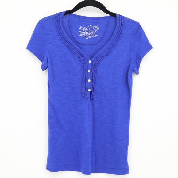 KÜHL Mountain Culture Tee Womens S Blue Hiking Camping Outdoor Active Adventure - Picture 1 of 13